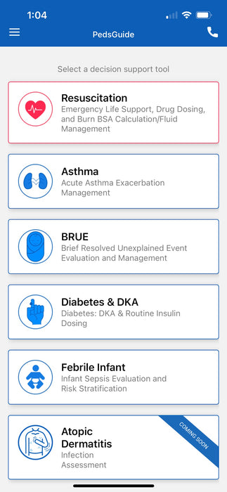 PedsGuide App: Pediatric Decision Support Tool