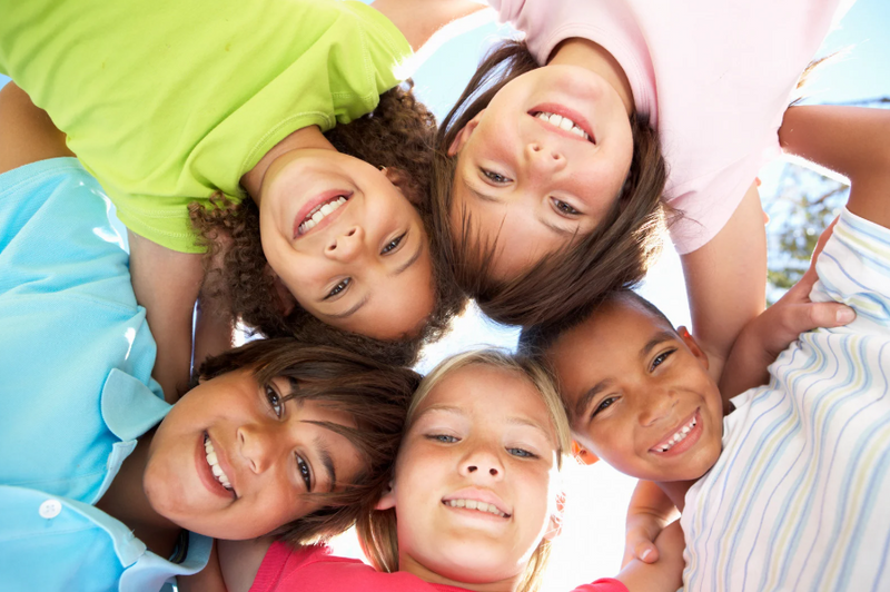 Happy and healthy kids smiling