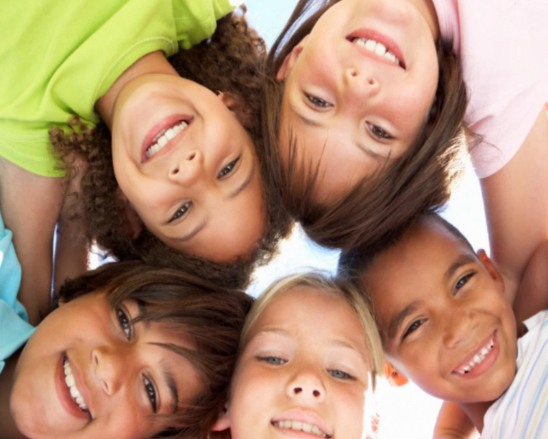 Happy and healthy kids smiling