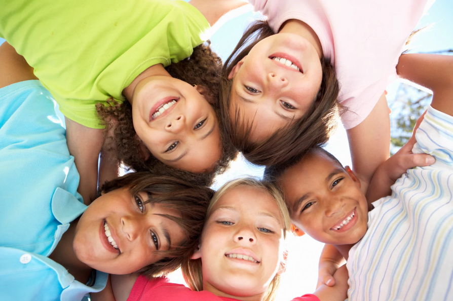 Happy and healthy kids smiling